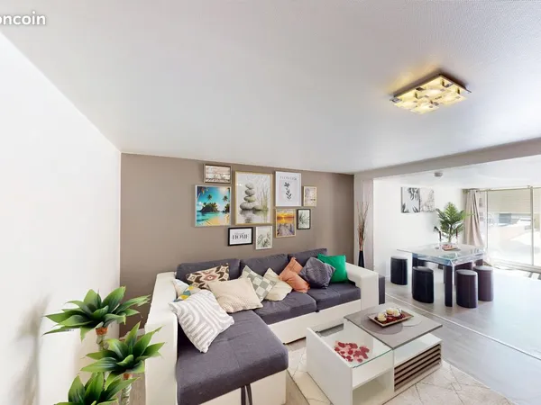 Appartement T2 meublé indépendant avec terrasse - 63 m² - Osny