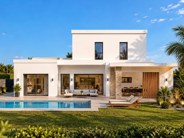 Villa moderne 130m2 + terrain 3 faces