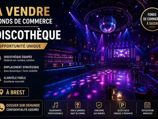 Fonds de commerce Discotheque Brest