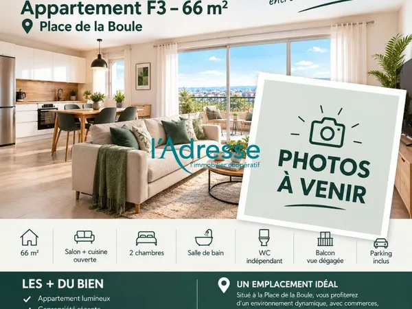 Appartement 3 pièces 66 m²