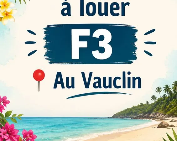 Location appartement F3 au Vauclin