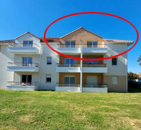 T3 - 64 m² + terrasse 11 m² + 2 parkings dans résidence sécurisée