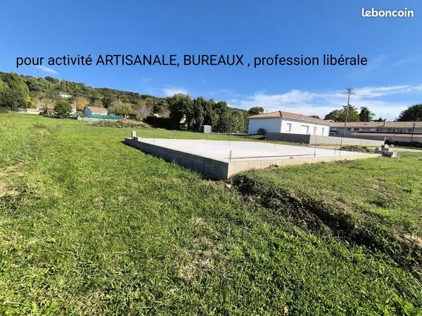 Terrain constructible 1750m² maison et local professionnel