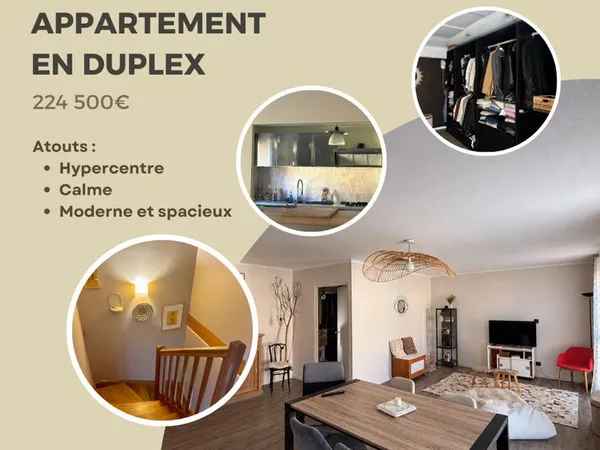 Duplex 6 pièces + garage Chalon sur Saône