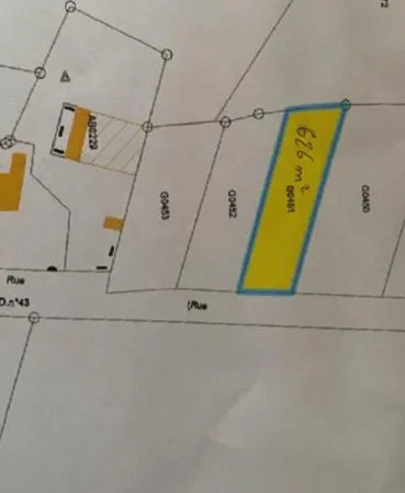 Vente de terrain