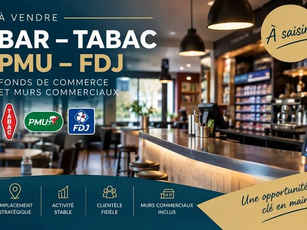 EXCEPTIONNEL À LIBOURNE FONDS DE COMMERCE BAR / TABAC / PM