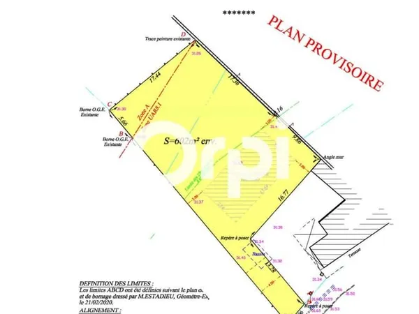 Terrain 602 m²