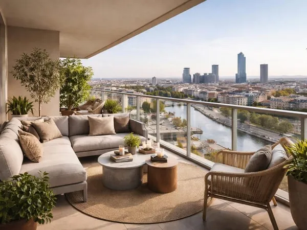 **14ÈME ÉTAGE - LUMINOSITÉ EXCEPTIONNELLE - VUE DÉGAGÉE - BELLE VUE - SPLENDIDE APPARTEMENT 2 PIÈCES