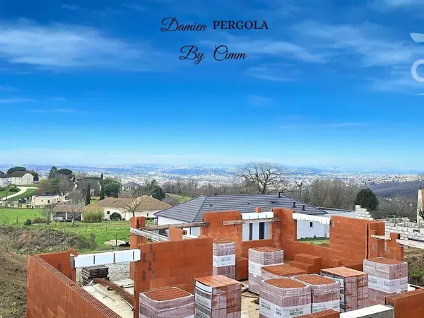 Terrain 13 112 m² avec maison en cours de construction – Vue panoramique