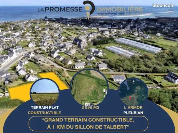 Terrain 3696 m² Pleubian