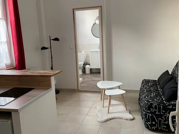 Loue joli studio meublé tres bien place a troyes centre ville avec place de parking privée