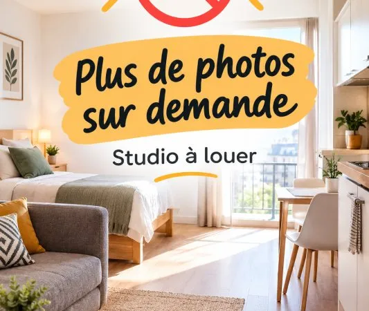 Studio meublé rénové, centre-ville