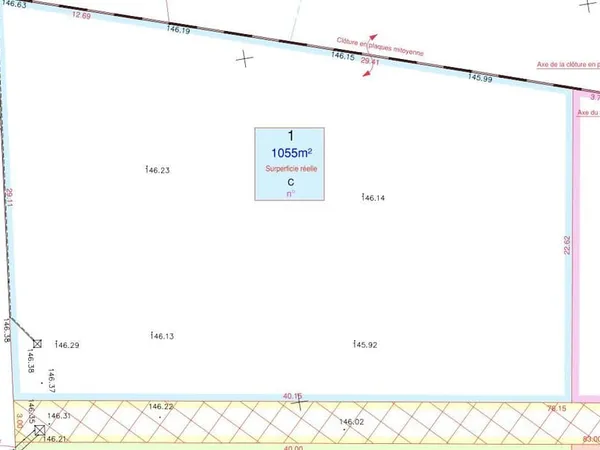 Terrain à bâtir de 1055 m² à SOULAIRES (28)