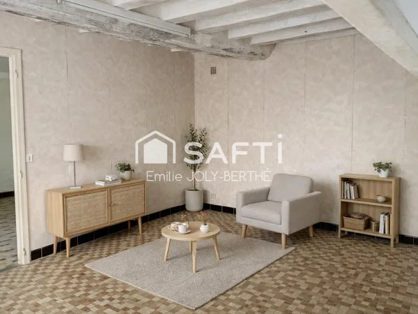 MAISON DE VILLAGE 105 M², 4 PIECES - SECTEUR COSSÉ EN CHAMPAGNE / 53340