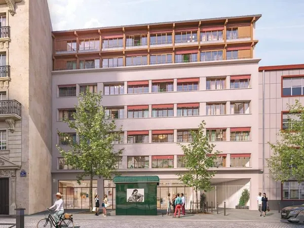 Paris 16e Passy - Appartement neuf de 165 m² au 6e étage, 3 chambres, bureau, 2 balcons filants de 4