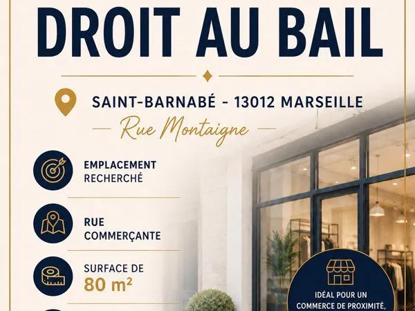 Droit au bail Saint-Barnabé