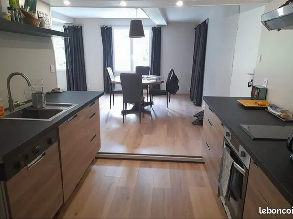 Location appart meublé 65m2 Bonsecours proche Rouen
