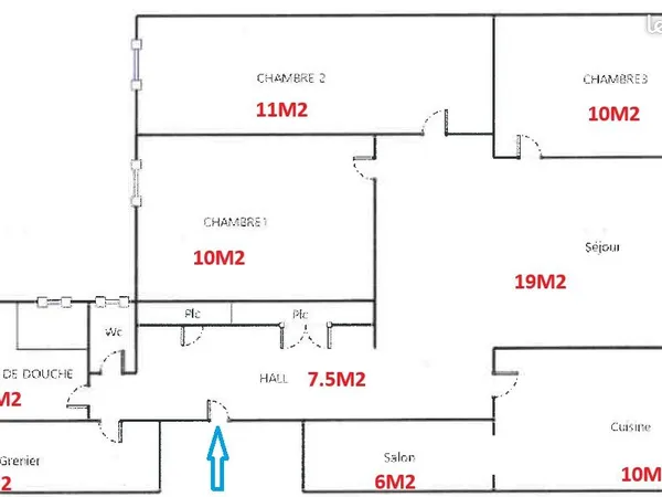 A LOUER APPARTEMENT 90m2
