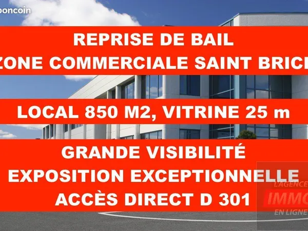 Local commercial 850 m² SAINT BRICE SOUS FORET