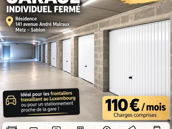 Garage individuel fermé Sablon