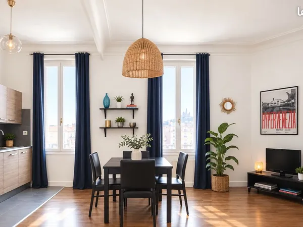 Magnifique T2 lumineux et calme, place Saint Eugène rue d'Endoume