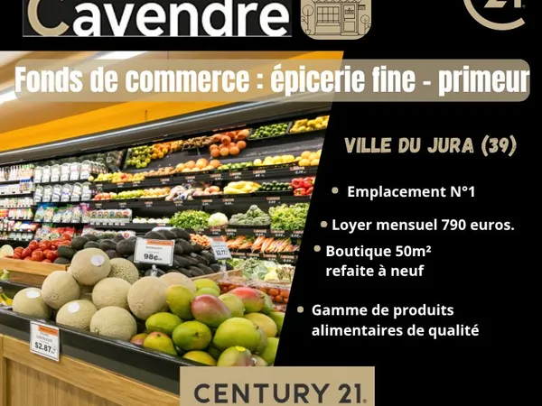 Primeur, traiteur 50 m² LONS LE SAUNIER