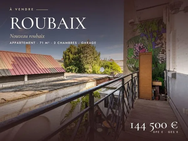 Maison Vente Roubaix 3p 71m² 144500€