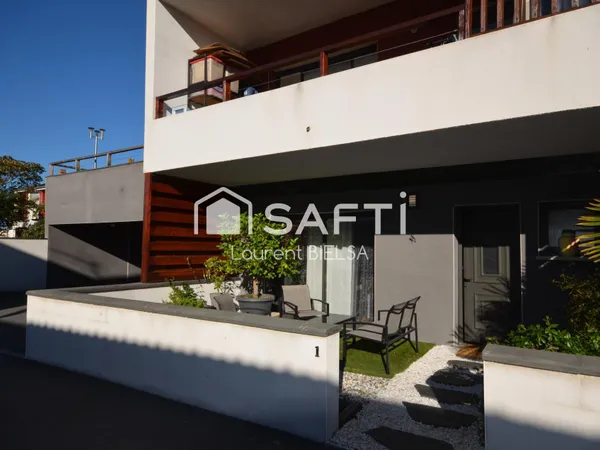 Appartement duplex T3, RDC d'une petite copropriété