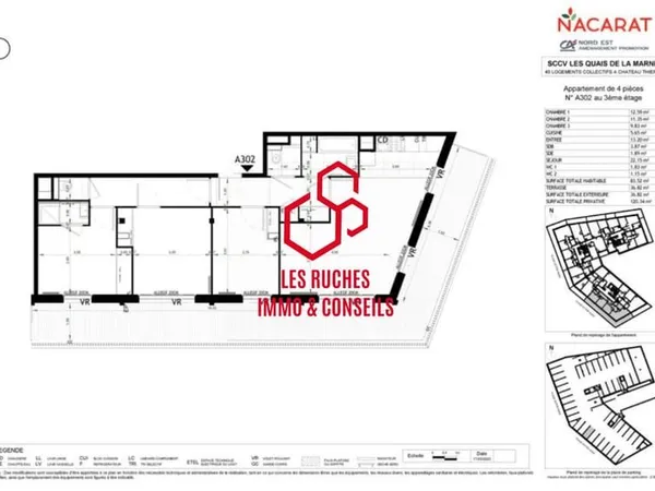 Appartement 4 pièces 83 m²