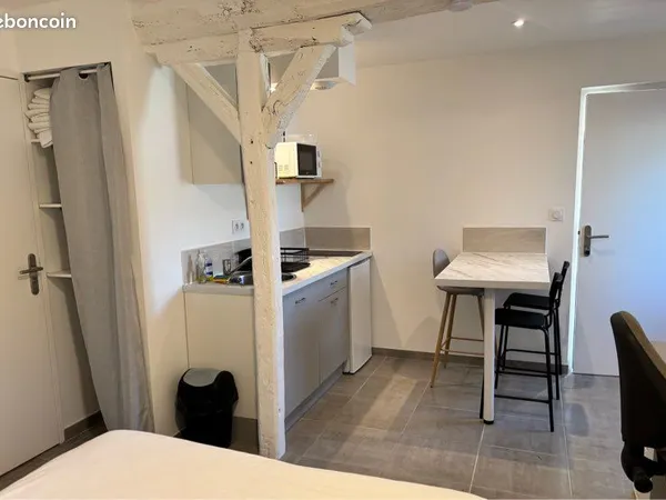 À louer, charmant studio meublé de 17 m²