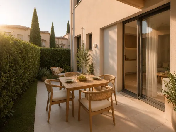 A NE PAS MANQUER - MAGNIFIQUE T2 AVEC TERRASSE DE 12 M² DANS RESIDENCE AVEC PISCINE