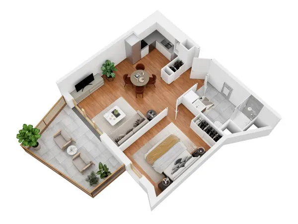 Appartement 2 pièces 48 m²