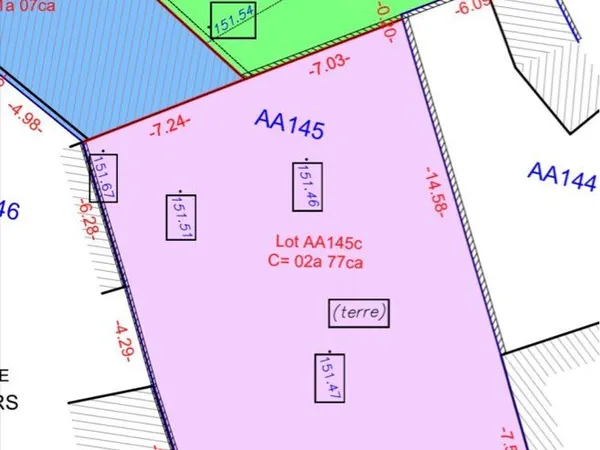 Vend terrain constructible
