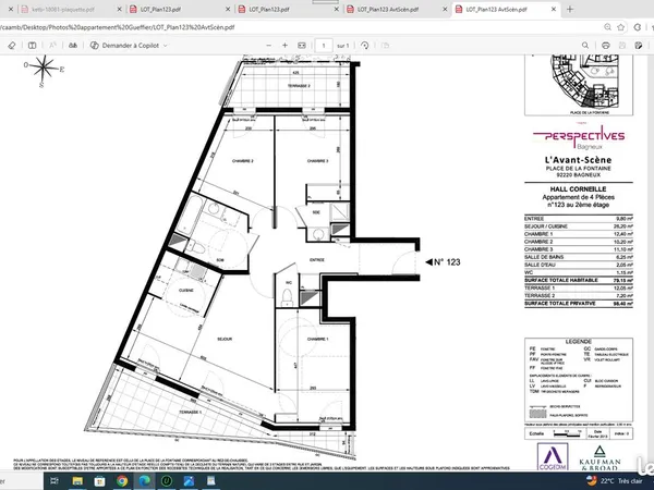 Appartement 4 pièces 80m2