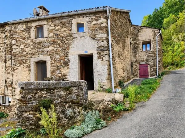 Maison de Bourg avec terrasse et terrains