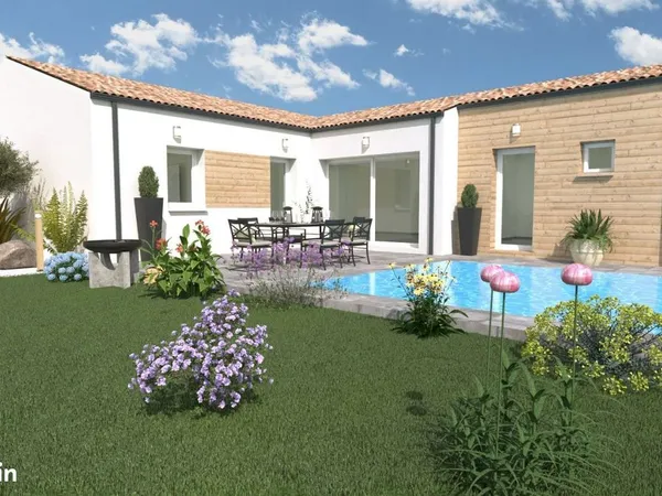 Projet de construction d'une maison 3 chambres de 90 m² sur un terrain à bâtir de 652 m2 à PORT-D'EN