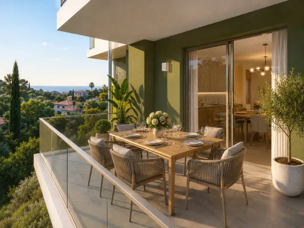 FRAIS DE NOTAIRE OFFERT ! NICE OUEST SPLENDIDE T3 ETAGE ELEVE DE 56M² AVEC 12M² DE TERRASSE APERCU