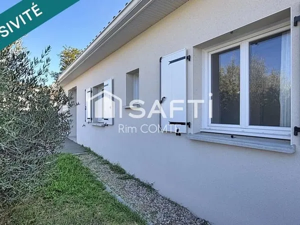 Maison de plain-pied de 104 m²  Un cadre de vie calme et fonctionnel à Anjou