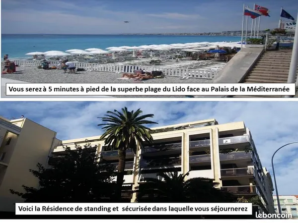 En plein carré d'or de Nice ,moderne, lumineux, grande terrasse plein Sud,5mn à pied de la promenade
