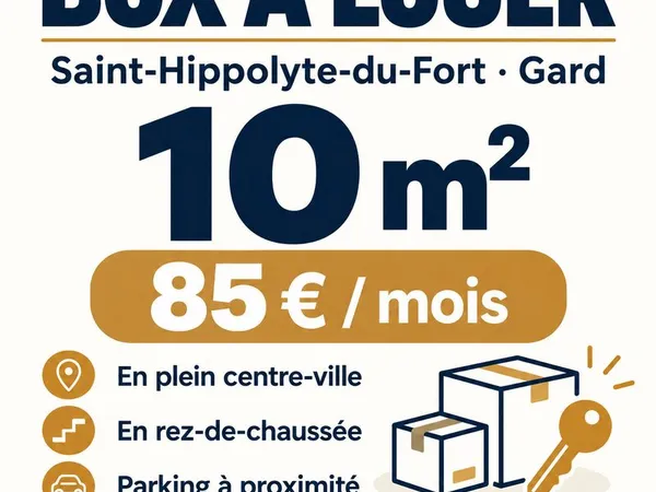 Box de stockage 10 m² à louer - Saint-Hippolyte-du-Fort - 85 /mois