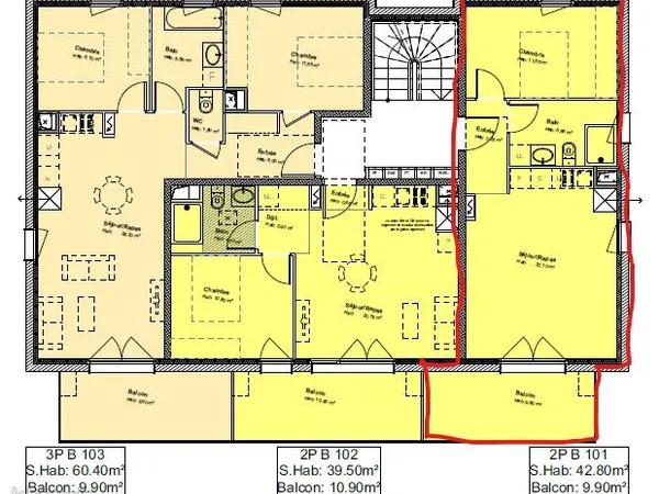 Particulier, loue dans une petite copropriété à Ostwald, appartement neuf (fin 2021), 2 pièces, 43 m