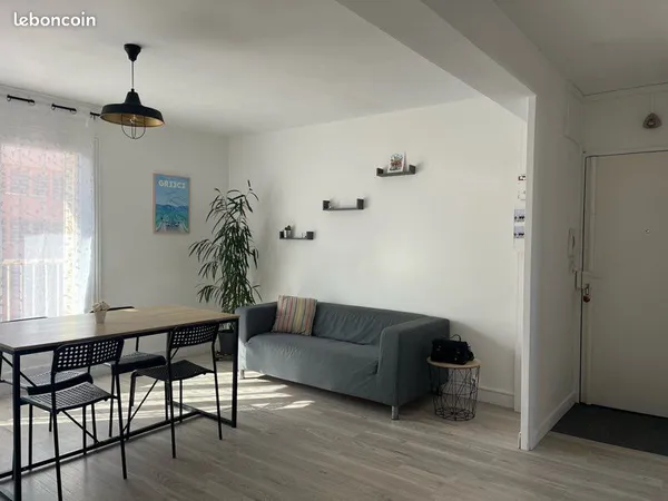 T3 meublé centre-ville refait à neuf + garage
