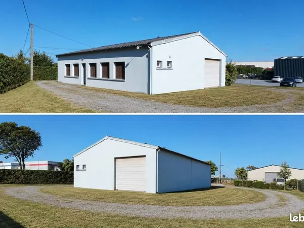 Location local professionnel bureau + atelier