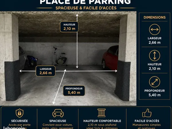 Place de parking sécurisé