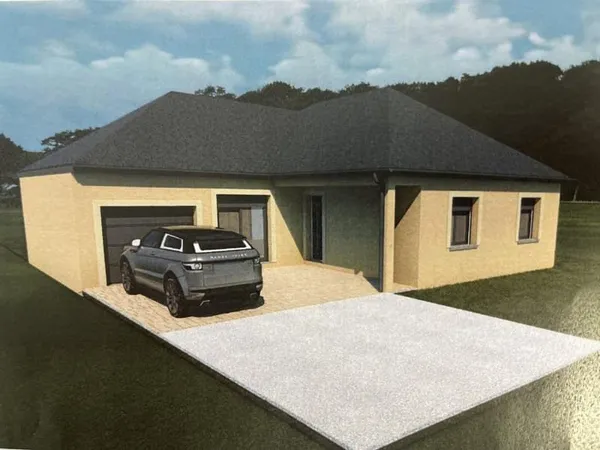 Maison plein pied 3ch 100 m2 + terrain 485 m2