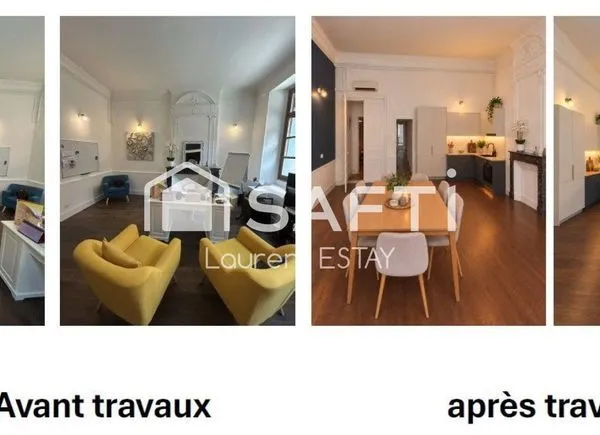 T3 de standing, 87m² avec accés cours