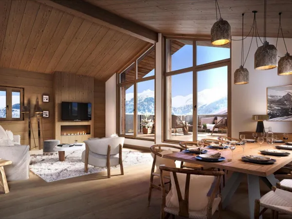 Duplex de prestige en dernier étage skis aux pieds