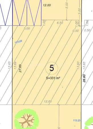 Terrain 331 m²