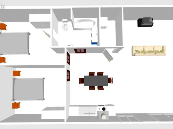 Appartement t3 de 80m2 en RDC plein centre ville