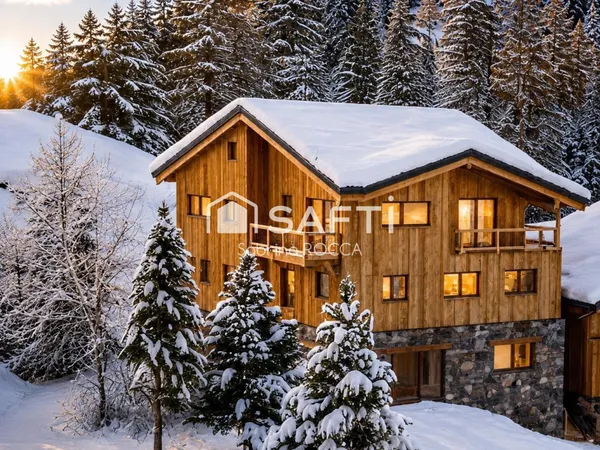LA PLAGNE - CHALET INDIVIDUEL 193 m² - 6 CHAMBRES - ESPACE BIEN-ÊTRE - SKIS AUX PIEDS - DOMAINE SKIA
